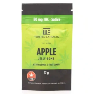 Apple SATIVA JELLY BOMBS EDIBLE – Twisted Extract