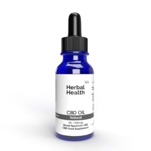Blue Label CBD Hemp Oil Tincture (500mg CBD) 2 oz