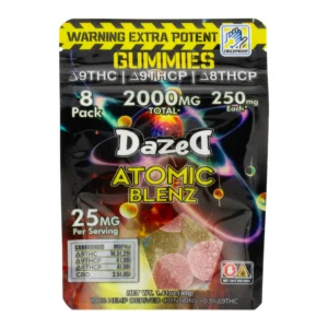 Buy Dazed8 Atomic Blenz Gummies 250mg 8pc